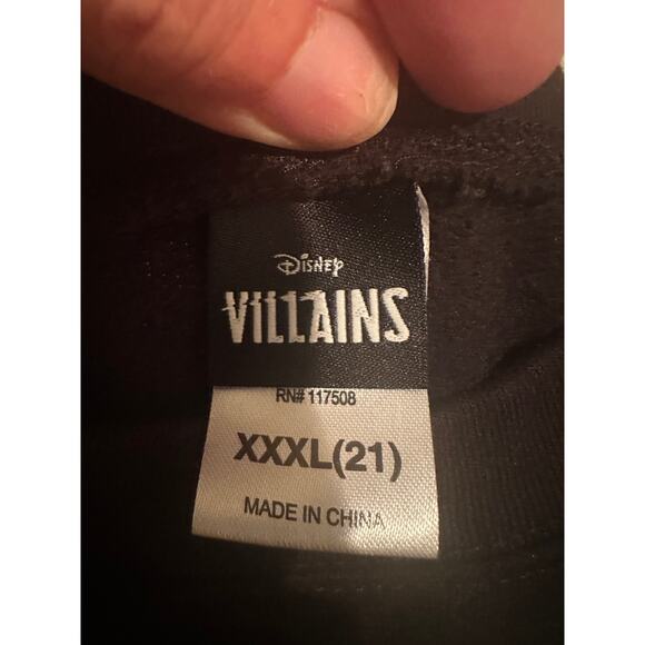 Disney Villians Moods Portrait Black Crewneck Sweatshirt XXXL - Picture 6 of 6